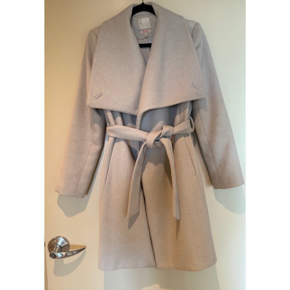 The Limited Scandal Collection Wrap Coat Grey Size S